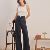 70s Chic - High-Waist Bootcut Jeans
