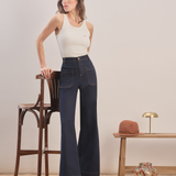 70s Chic - High-Waist Bootcut Jeans