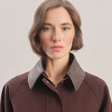 Urban Additional Collar - Waxed Canvas Jacket / Chocolate Brown