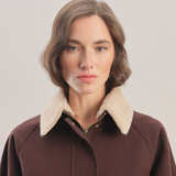 Urban Additional Collar - Waxed Canvas Jacket / Chocolate Brown