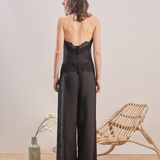 Midnight Bloom - Embroidered Top