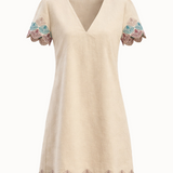 Oyster - Embroidered Mini Dress
