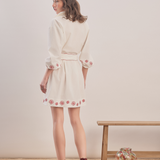 Rosewood - Embroidered Mini Shirt Dress