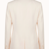 Ecru Lace Collar Tuxedo Blazer