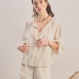 Soft Rose - Embroidered Cotton Shirt