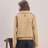 Urban - Leather Trimmed Bomber Jacket