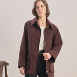 Urban - Waxed Canvas Jacket / Chocolate Brown
