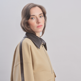 Urban - Leather Trimmed Bomber Jacket