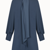 Draped Satin Mini Dress