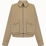 Urban - Leather Trimmed Bomber Jacket