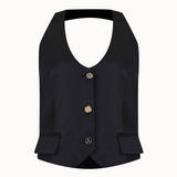 Satin Halter Neck Vest